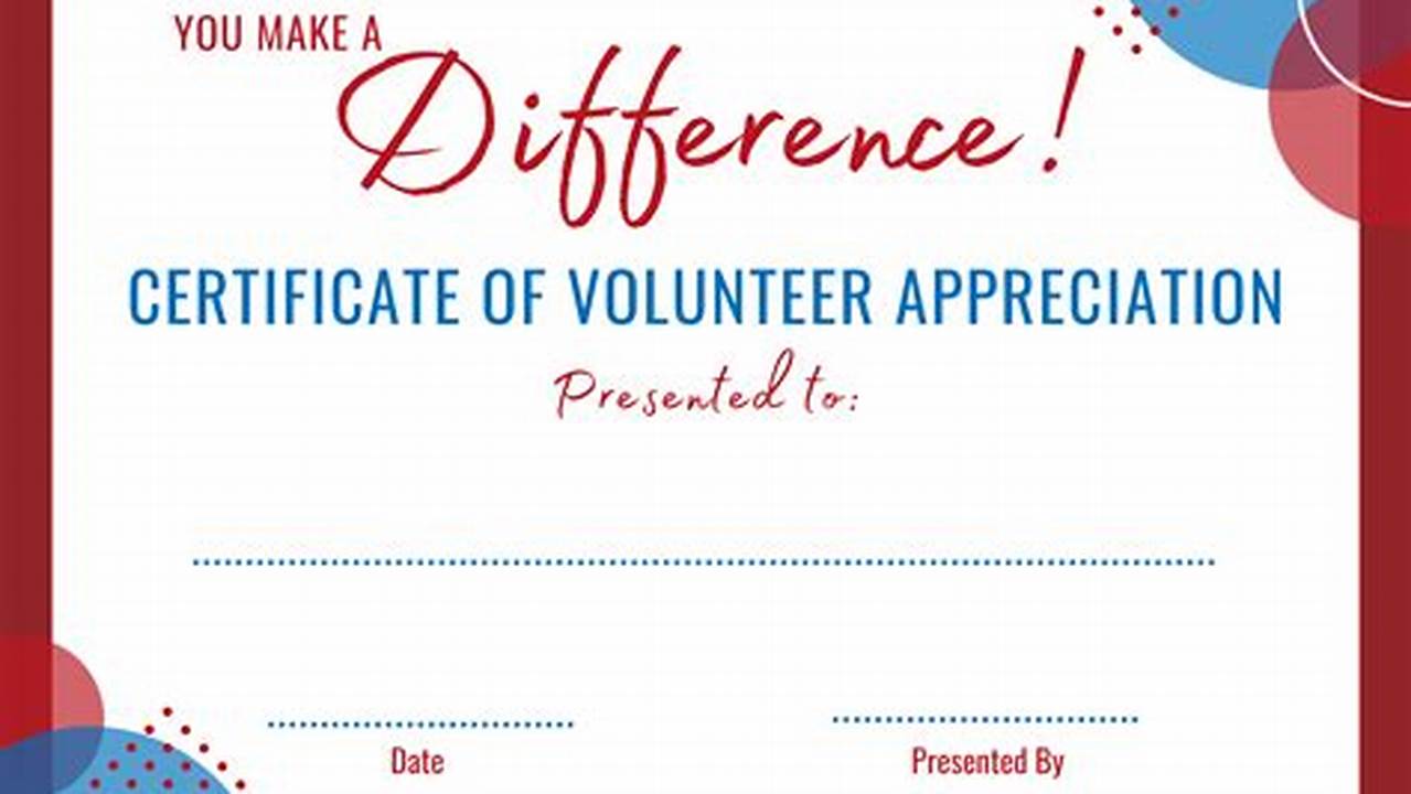 Free Online Volunteer Certificate: Empowering Individuals to Make a Difference