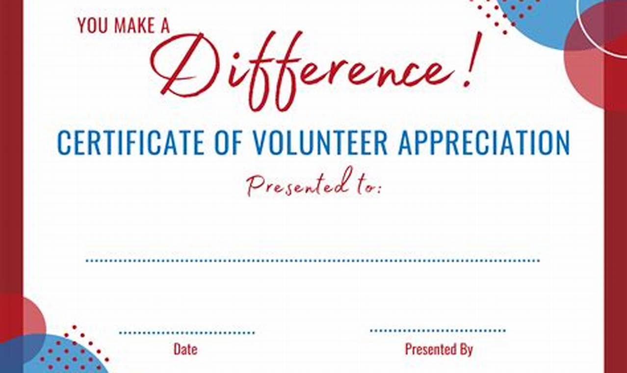 Free Online Volunteer Certificate: Empowering Individuals to Make a Difference