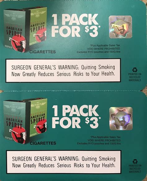 Free Pack Of Cigarettes Printable Coupon Free Printable