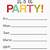 free party printables template