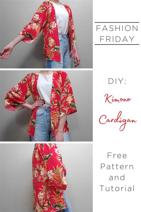 Red & White Kimono Jacket Sewing Projects