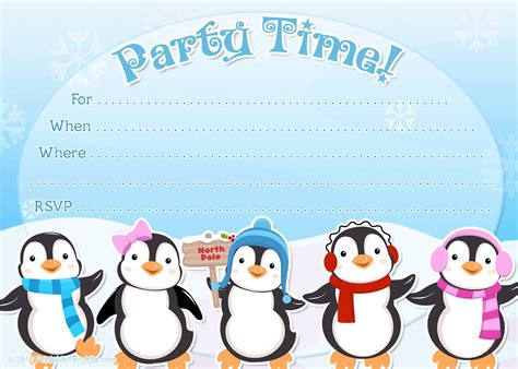 penguin invitation Penguin birthday party, Penguin party, Birthday