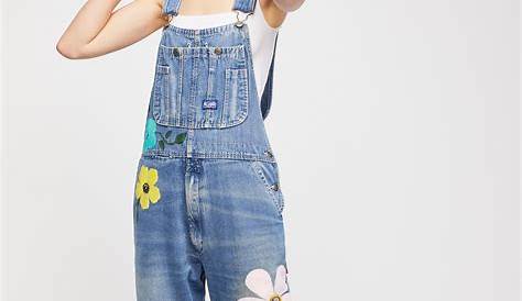 Free people Vintage Corduroy Overalls in Red | Lyst