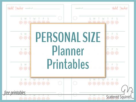 The Polka Dot Posie NEW XSmall Personal Size Planner Pages for Your