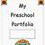 free preschool portfolio printables - high resolution printable