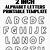 free printable 2 alphabet templates