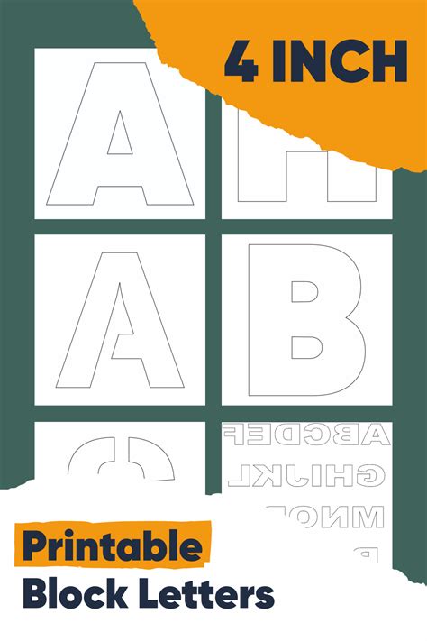 10 Best 4 Inch Alphabet Stencils Printable
