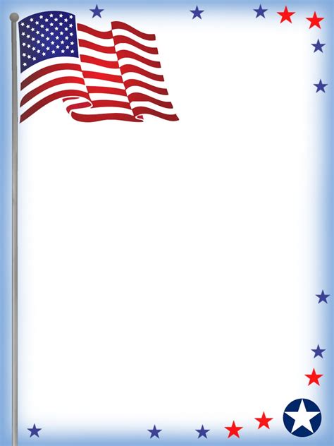 free 4th of july printables free American 4th of July border