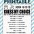 free printable 50th birthday party games