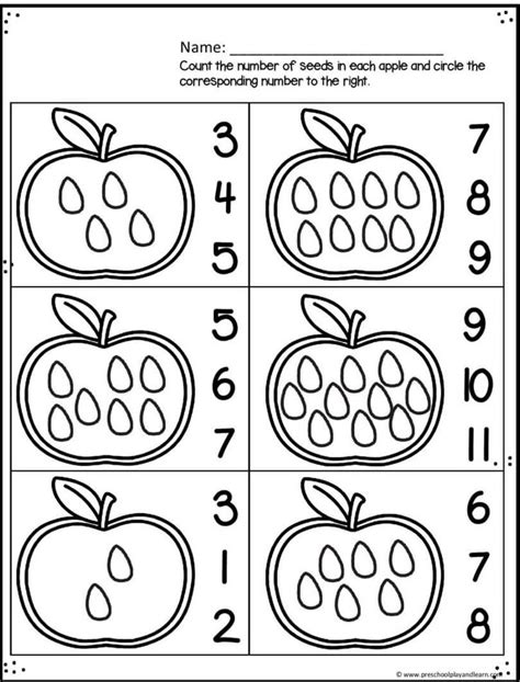 Apple Preschool Activities Tracing Printables Preschool apple