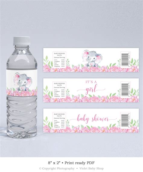 5 Best Images of Free Printable Water Bottle Labels Baby Water Bottle