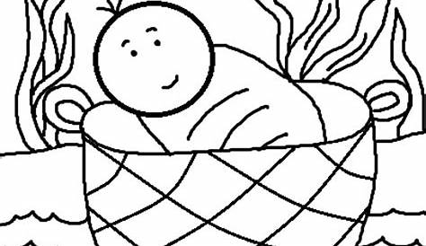 Baby Moses Coloring Page at GetColorings.com | Free printable colorings