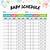 free printable baby schedule template