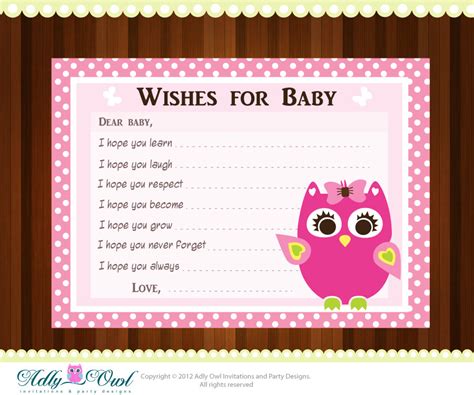 5 Best Images of Free Printable Baby Wishes Cards Free Printable Baby