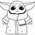 free printable baby yoda coloring pages