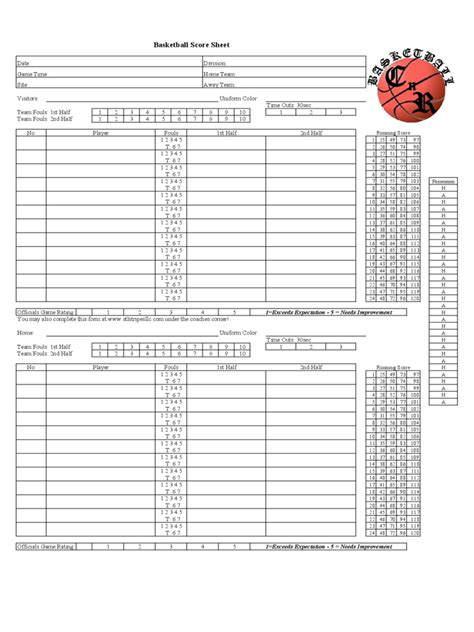 Everything You Need To Know About Free Printable Basketball Score Sheet Pdf