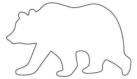 Bear Outline - 18 Exciting Outlines of Printable Bears