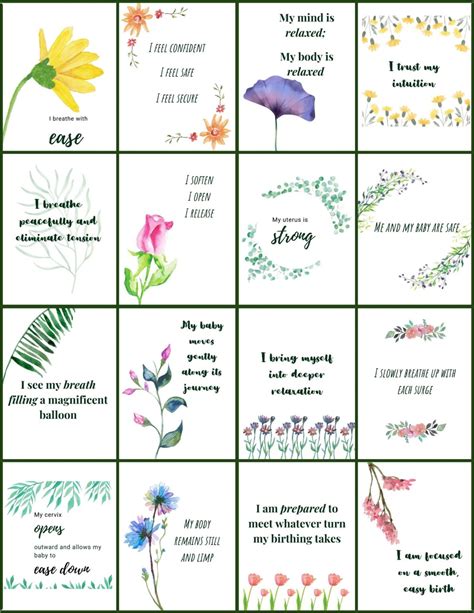 The Best 21 Printable Birth Affirmation Cards Wild Simple Joy