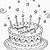 free printable birthday cake coloring pages