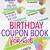 free printable birthday coupon book