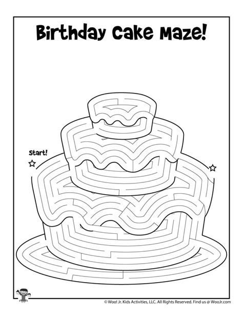 Printable Birthday Mazes