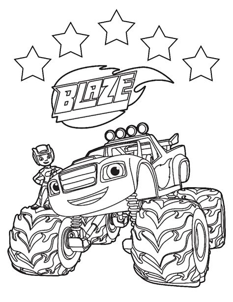 Blaze Coloring Pages at Free printable colorings