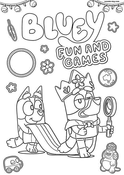 Free Printable Bluey Coloring Page