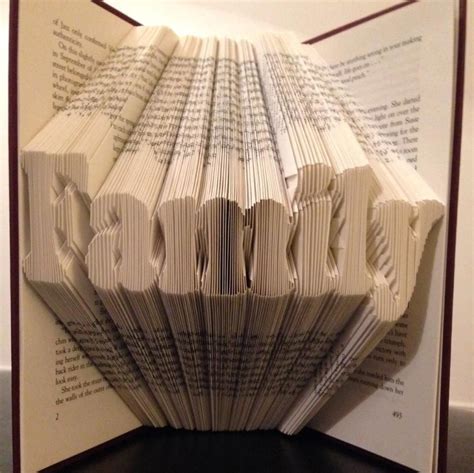 Book Folding Pattern Home FREE Tutorial Folded book art, Book origami