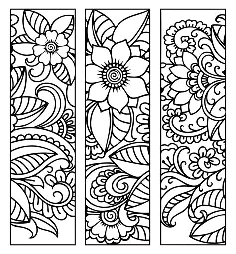 Free Coloring Pages For Adults Bookmarks Coloring Home Free
