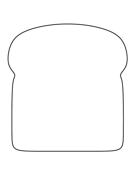 bread loaf printable template Google Search Coloring pictures for