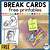 free printable break cards for students - high resolution printable