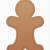 free printable brown gingerbread man template