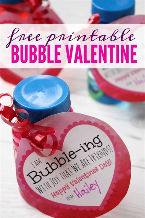 Free Printable Bubbles Valentine Printable