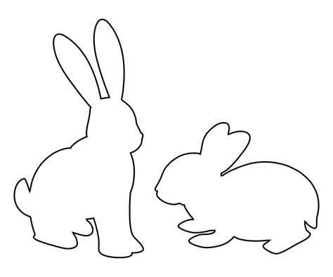 Free Printable Bunny Silhouette: A Cute Addition To Your Easter Decorations