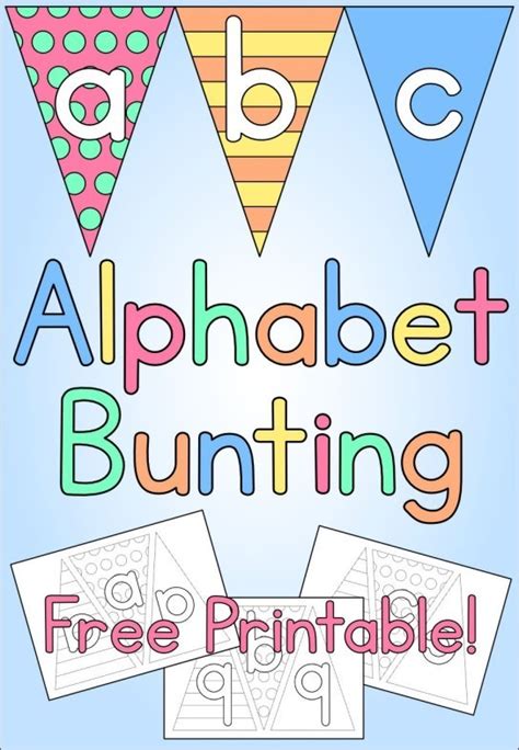 63+ Terpopuler Alphabet Bunting Printable Free, Banner Template