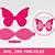free printable butterfly bow template