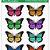 free printable butterflys with cute faces template