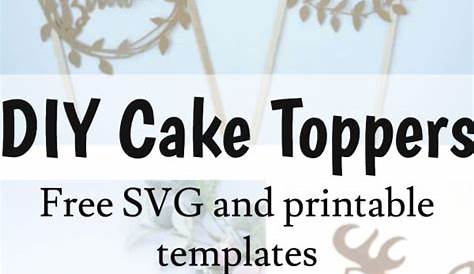 Printable Cake Topper Banner Template - Printable Templates