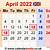 free printable calendar april 2022 uk election polls