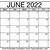 free printable calendar templates june 2022 calendar