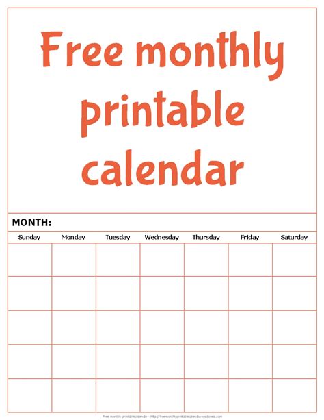 Free Printable Calendars By Month: Stay Organized In 2023
