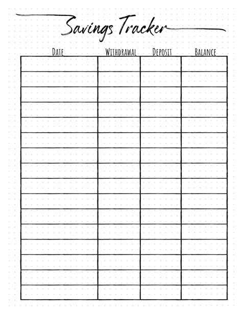 Free Printable Cash Tracker: Keep Your Finances In Check