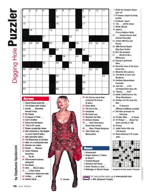20081201750162 Crossword, People magazine, Word puzzles