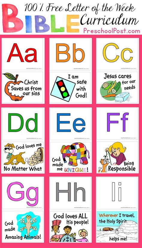 Free Printable Christian Preschool Curriculum