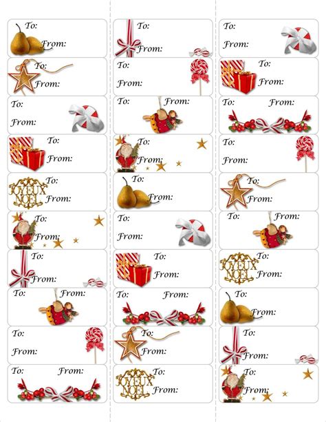 F/free Christmas Tags Templates Avery 5160 Template Printable