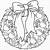 free printable christmas wreath coloring pages