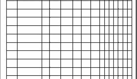 Blank Assignment Sheet Template Calendar Design