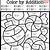 free printable color by number worksheets for 3rd grade