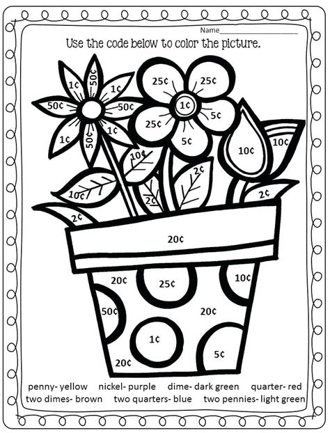Math Coloring Pages 1st Grade at Free