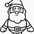 free printable coloring pictures of santa claus